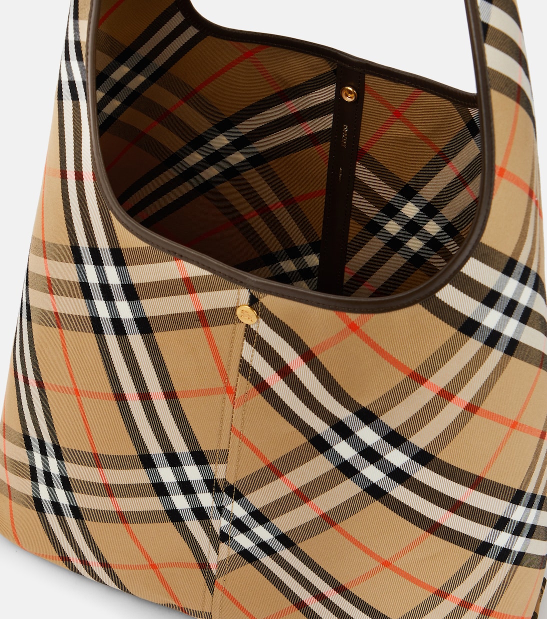 Tote Bag Burberry Check Small aus Canvas | Burberry