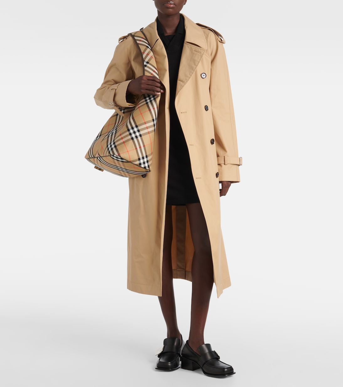 Tote Bag Burberry Check Small aus Canvas | Burberry