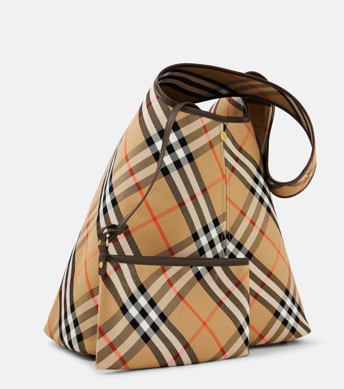 Tote Bag Burberry Check Small aus Canvas | Burberry
