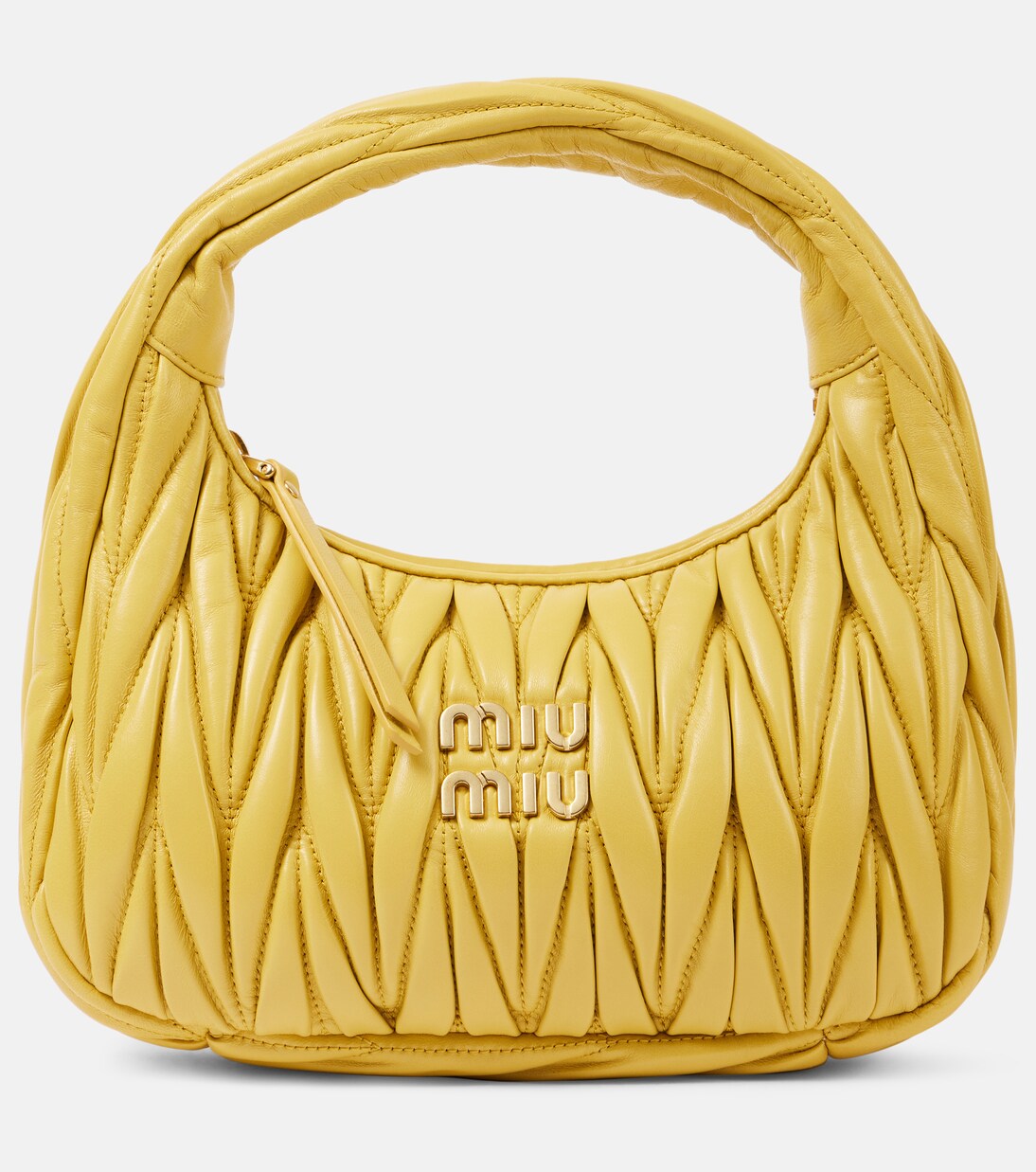 Wander Small matelassé leather shoulder bag | Miu Miu