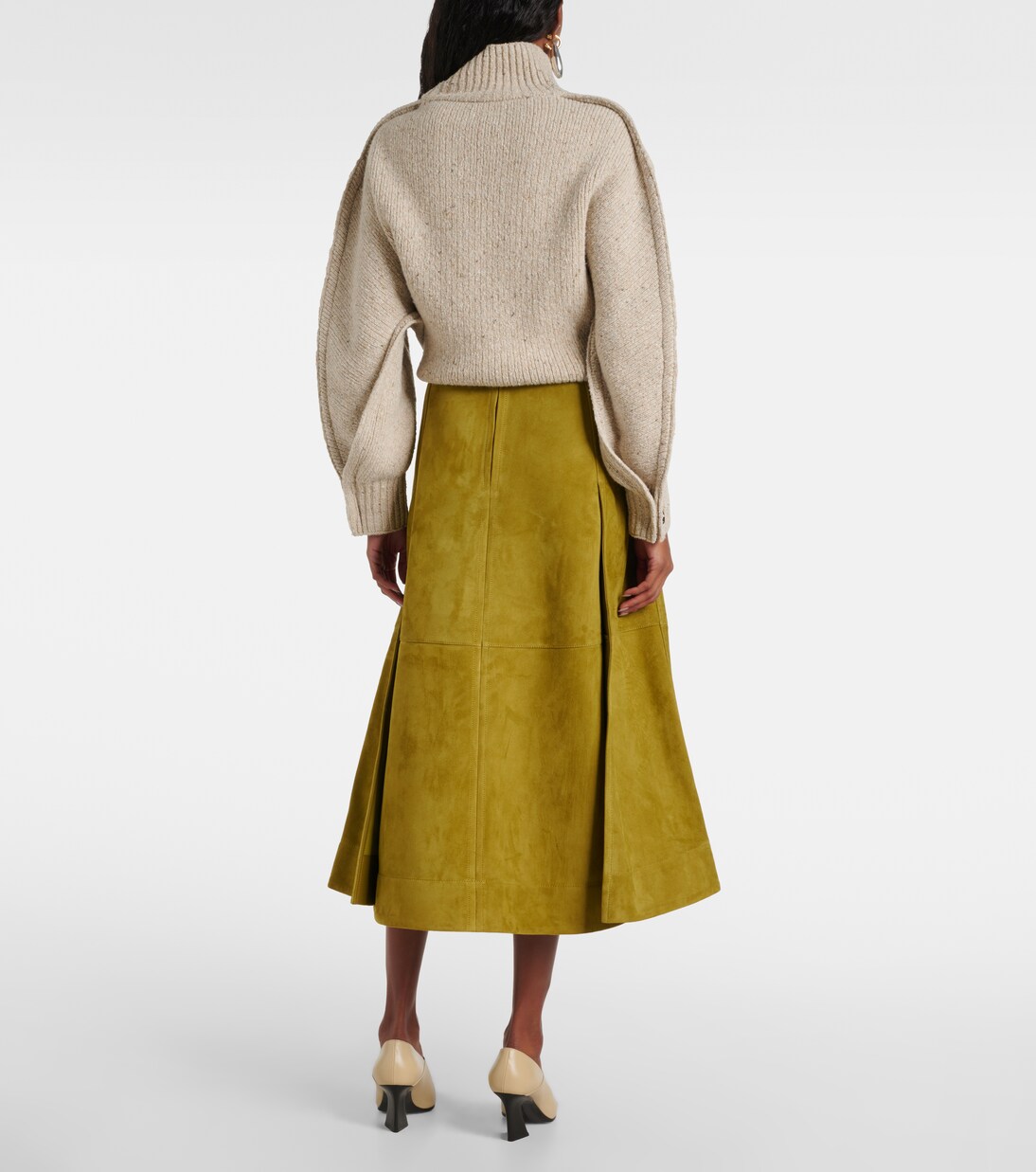 Falda midi de ante | Bottega Veneta