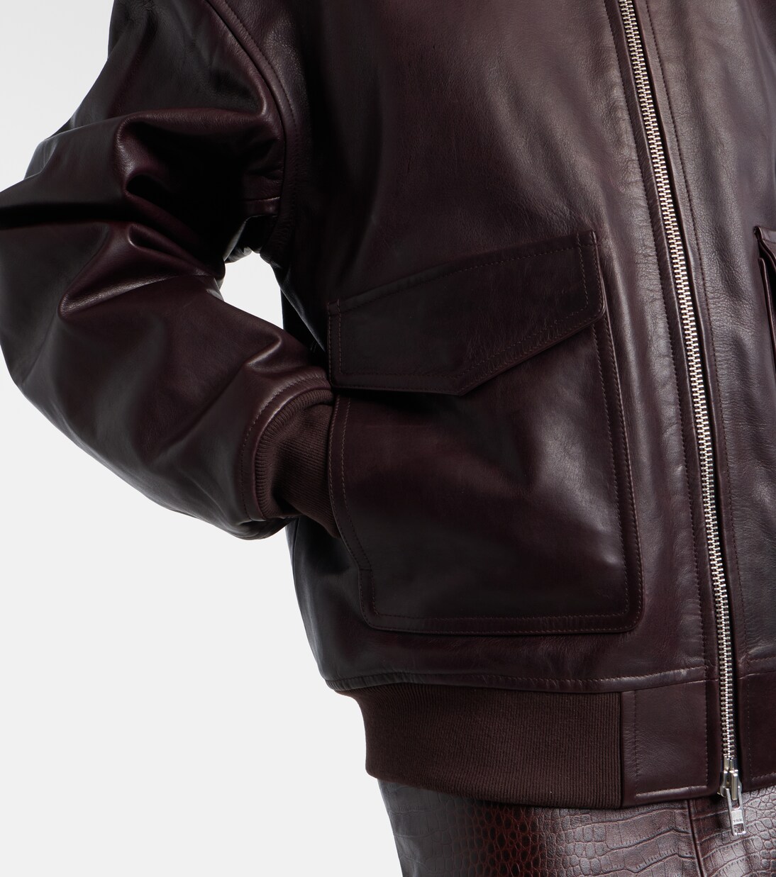 Chaqueta Viper de piel | The Frankie Shop