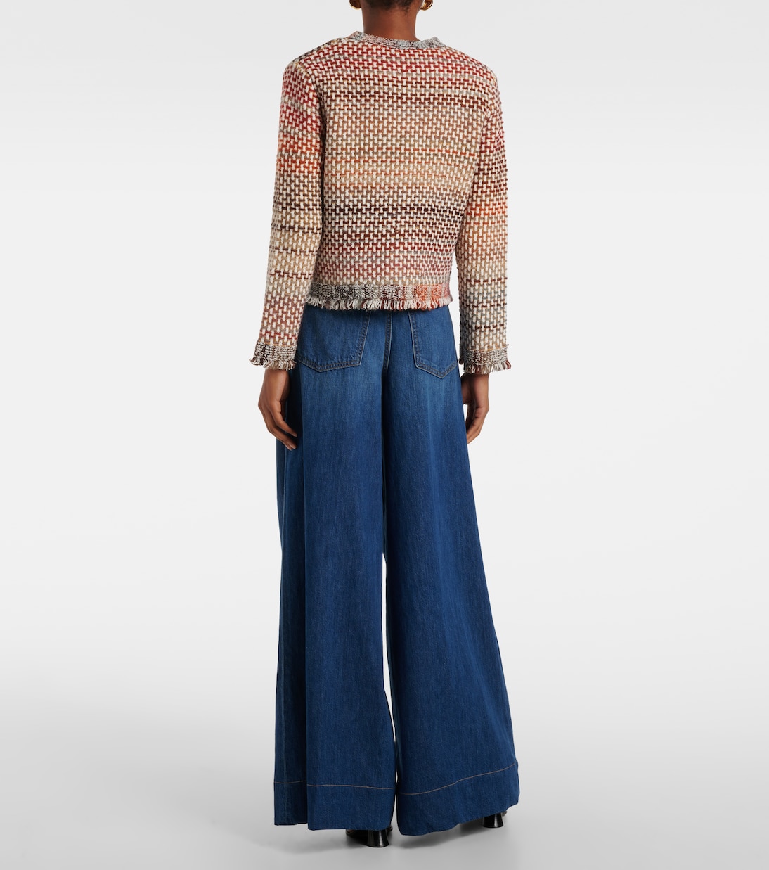 Sariyah cotton and wool-blend knit jacket | Veronica Beard