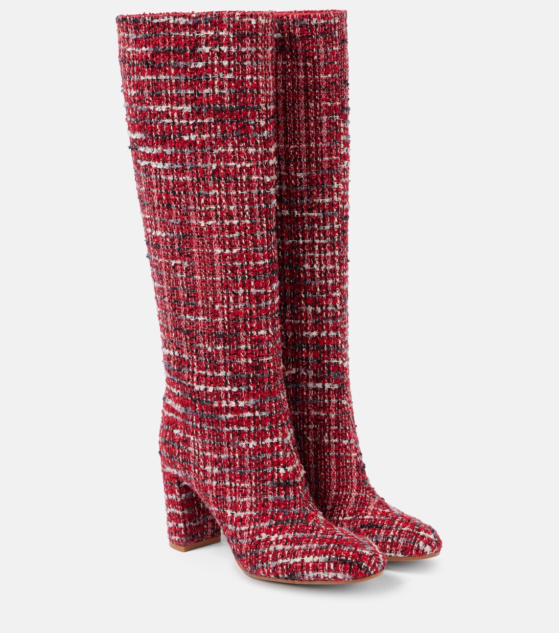 Bouclé knee-high boots | Gianvito Rossi