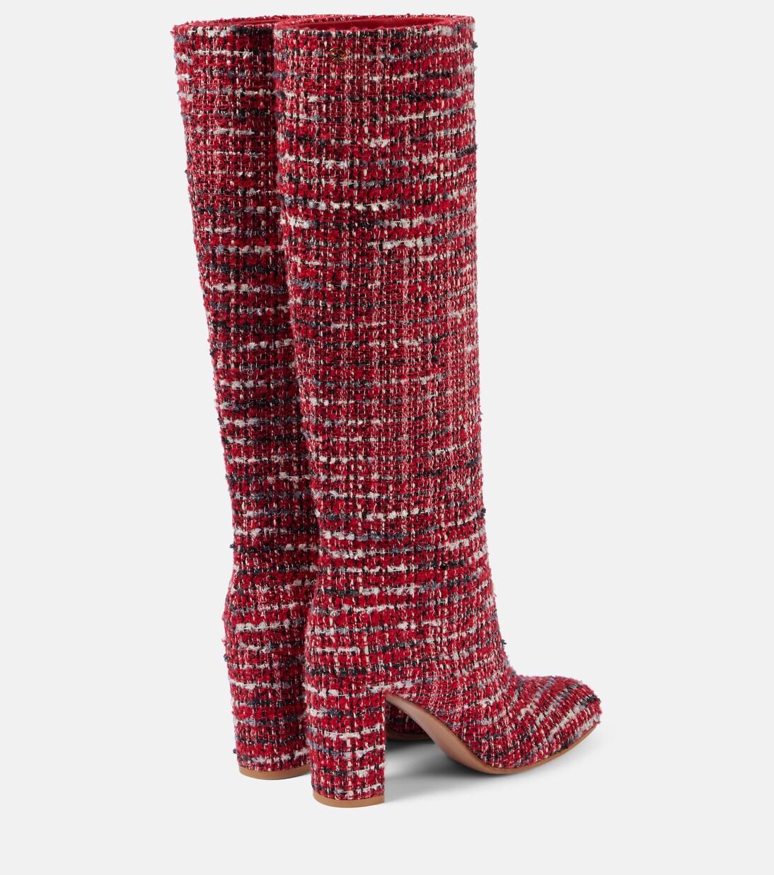 Bouclé knee-high boots | Gianvito Rossi