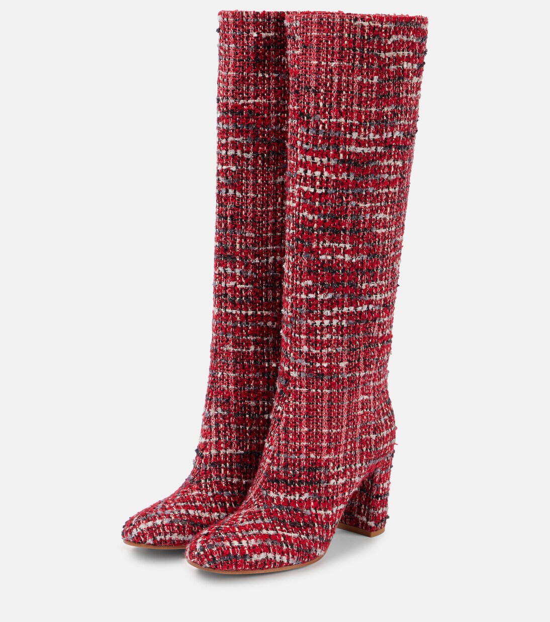 Bouclé knee-high boots | Gianvito Rossi