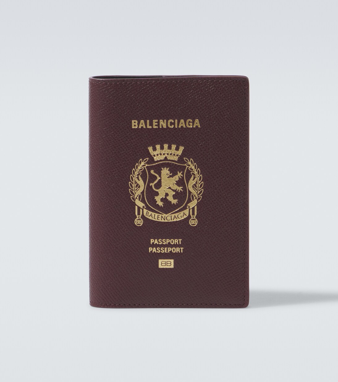 Funda para pasaporte de piel con logo | Balenciaga