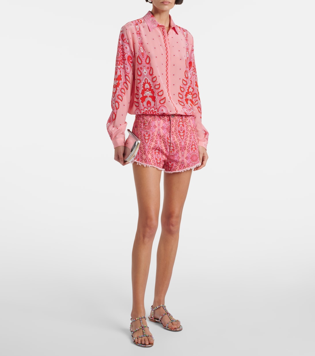 Sandalen Tequila aus Leder mit Kristallen | Aquazzura