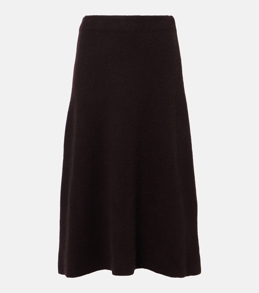 Ivanka cashmere and silk midi skirt | The Row
