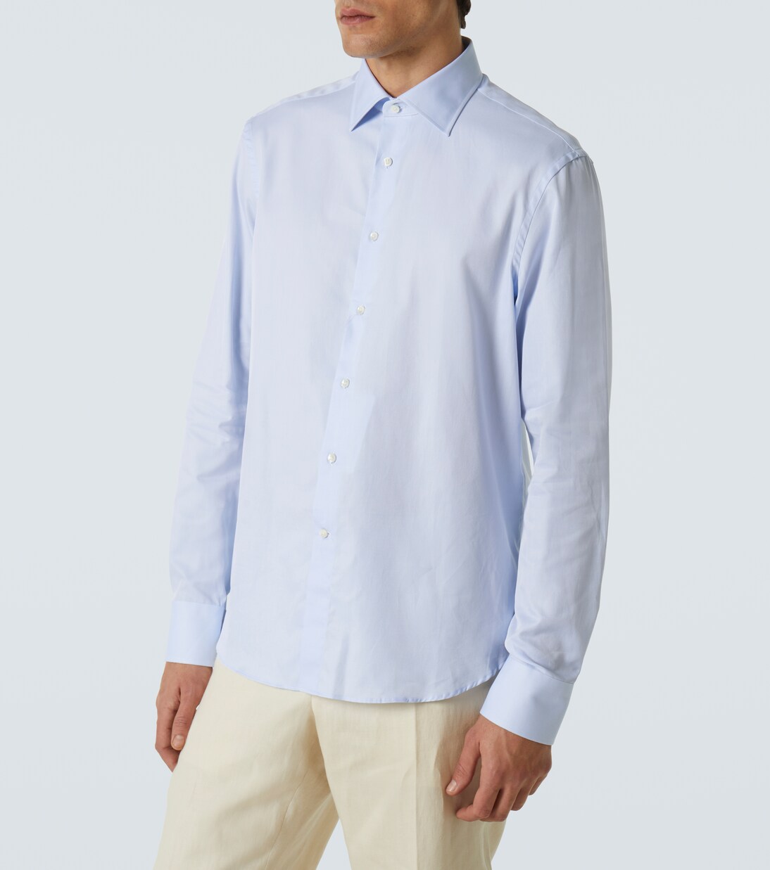 Camisa de popelín de algodón | Canali