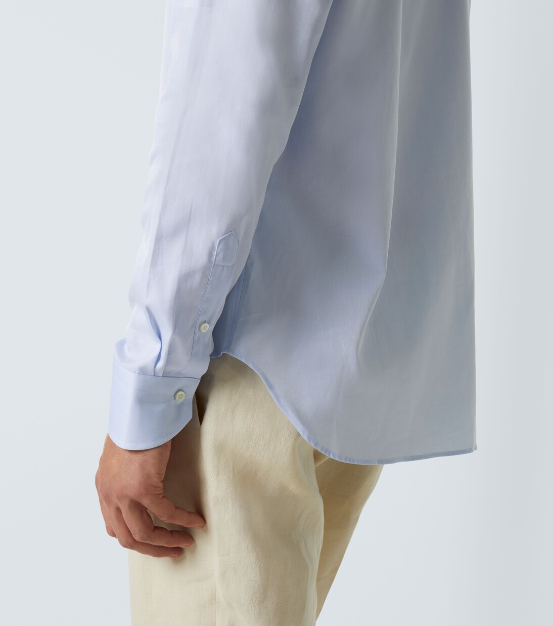 Camisa de popelín de algodón | Canali