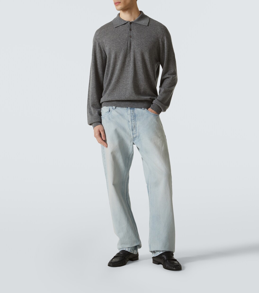 Judi cashmere polo sweater | The Row