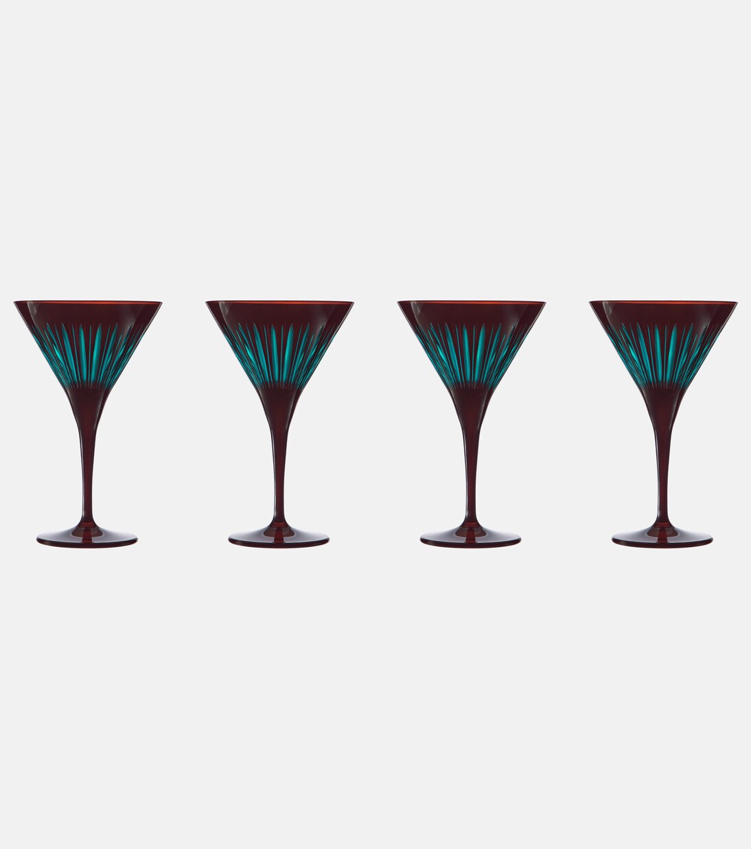 Prism set of 4 martini glasses | L'Objet