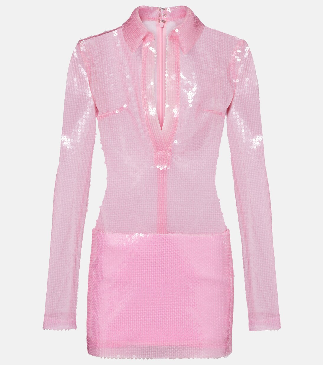 Robe polo à sequins | David Koma