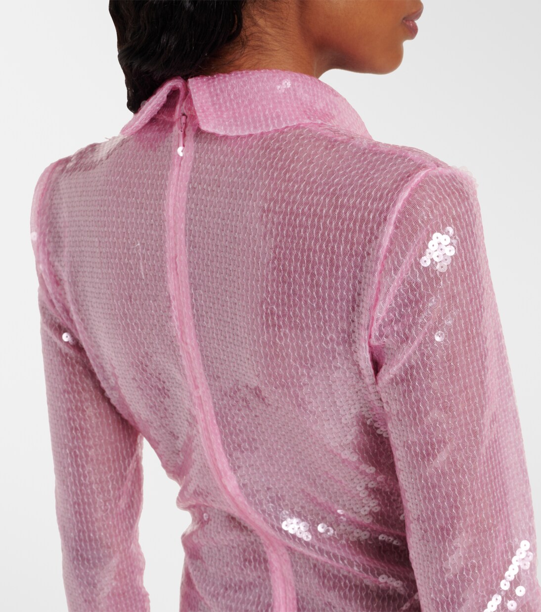 Robe polo à sequins | David Koma