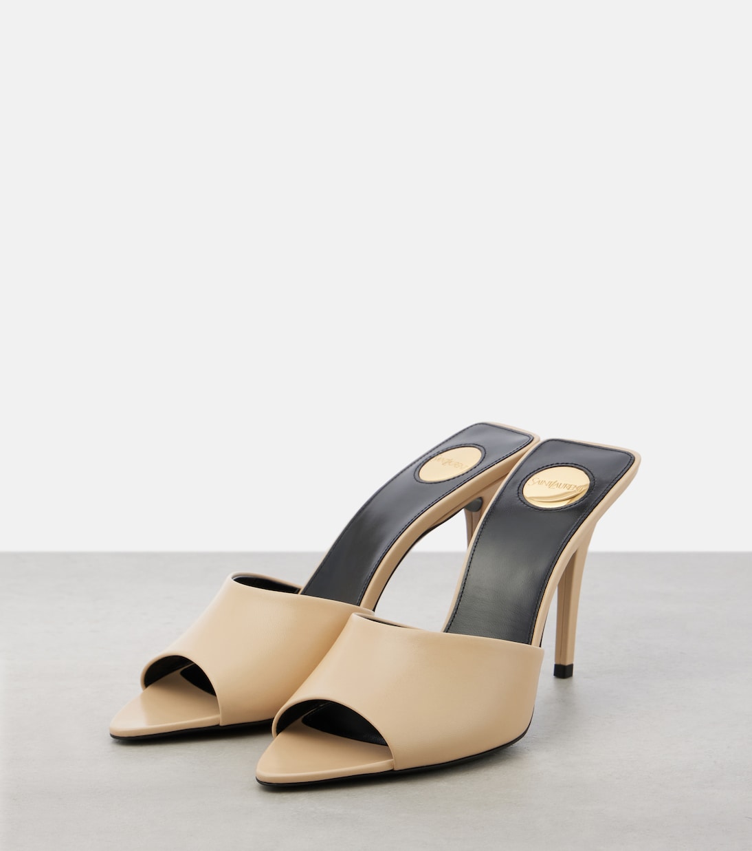 Pantoletten Romy 90 aus Leder | Saint Laurent