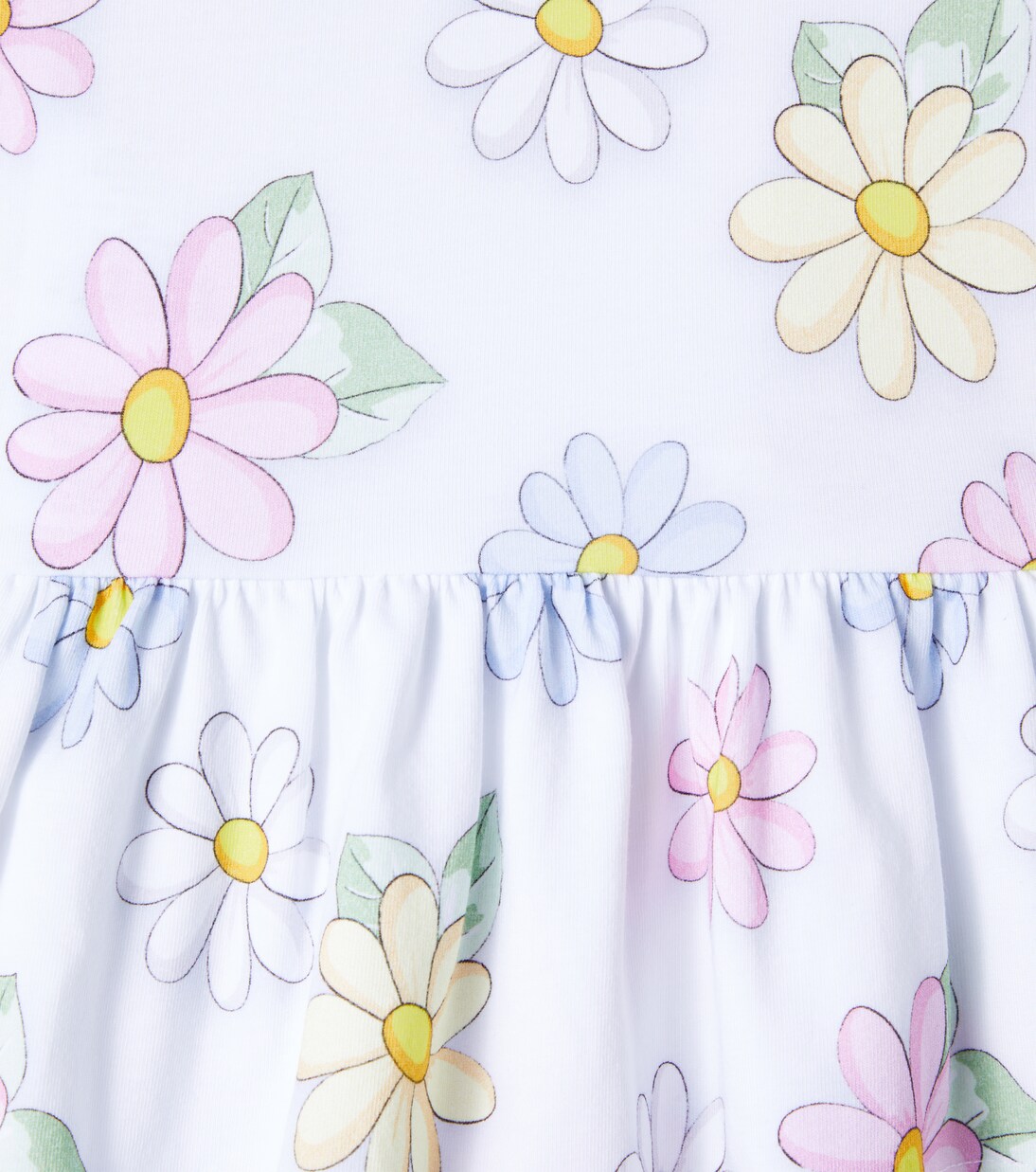 Baby floral cotton-blend jersey dress | Monnalisa