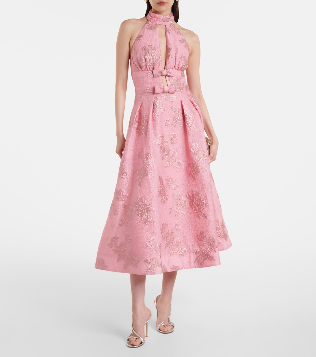 Robe de cocktail Benette en brocart | Rebecca Vallance