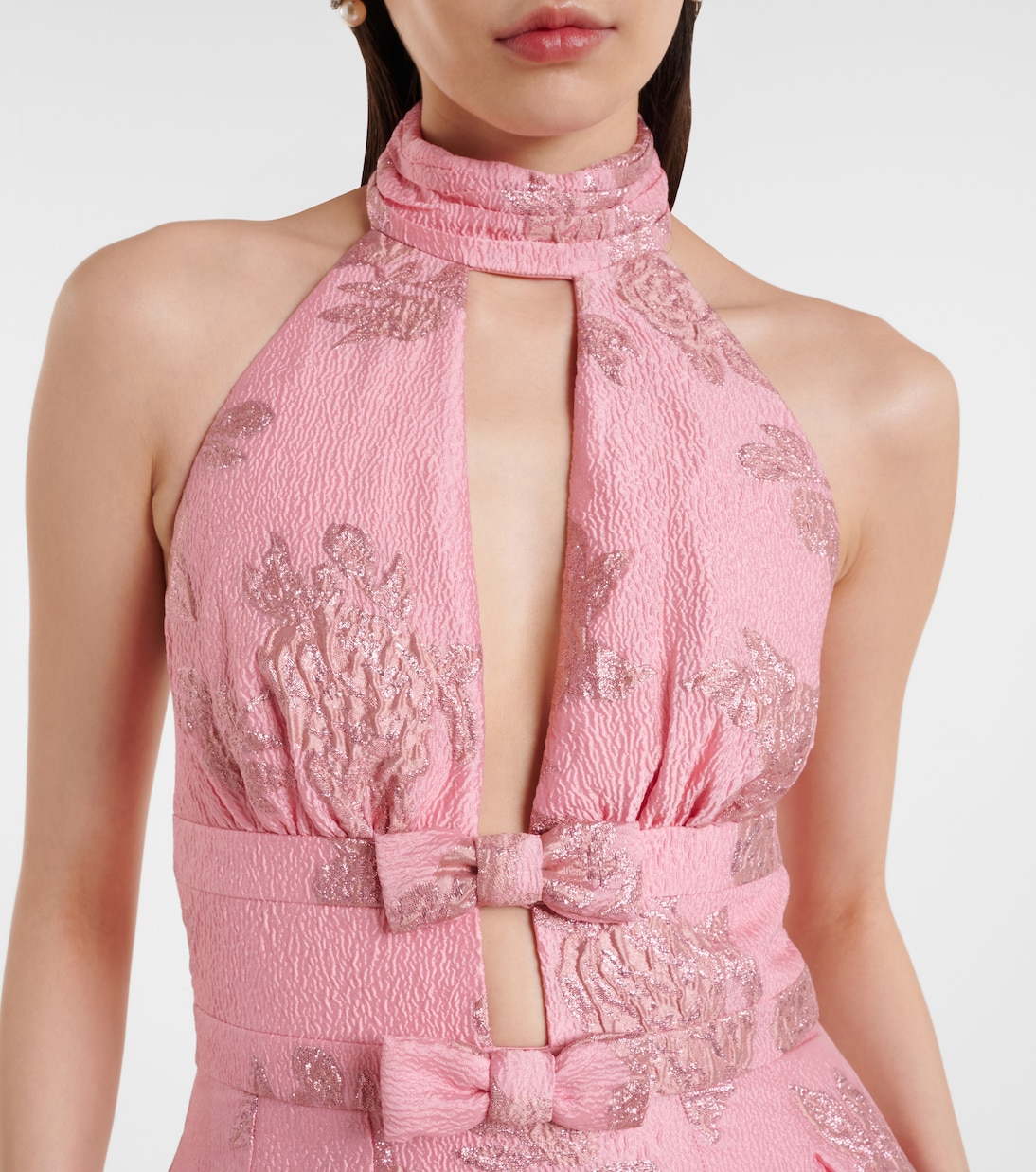 Robe de cocktail Benette en brocart | Rebecca Vallance