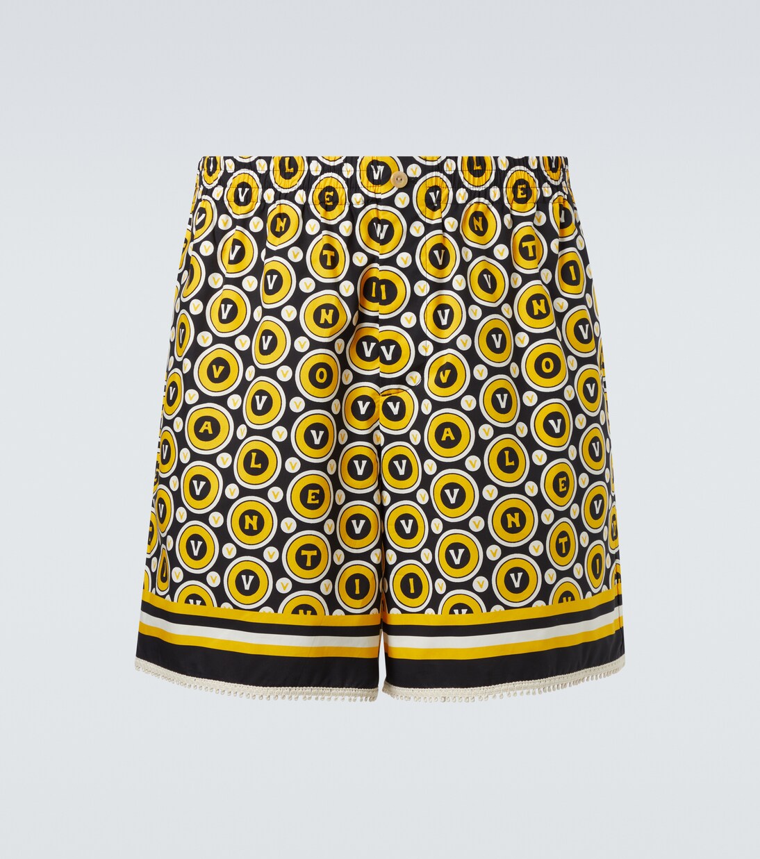 Printed cotton poplin shorts | Valentino