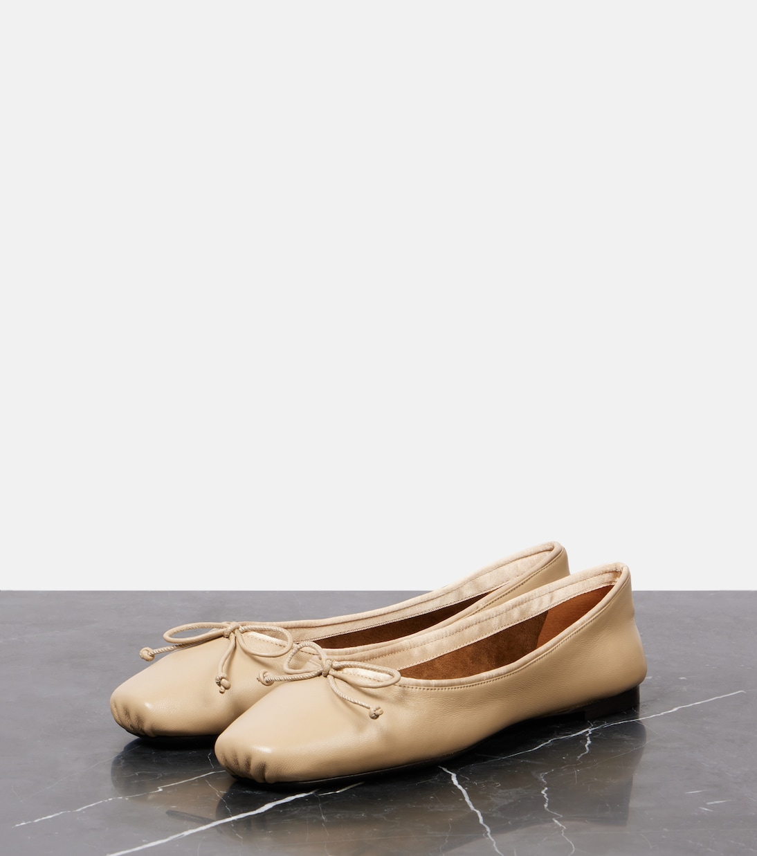 Charlotte leather ballet flats | Khaite