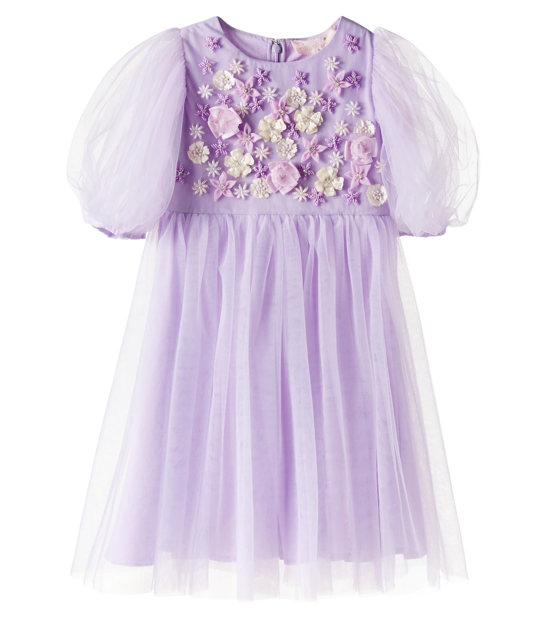 Vestido de tul con aplique floral | Tutu Du Monde