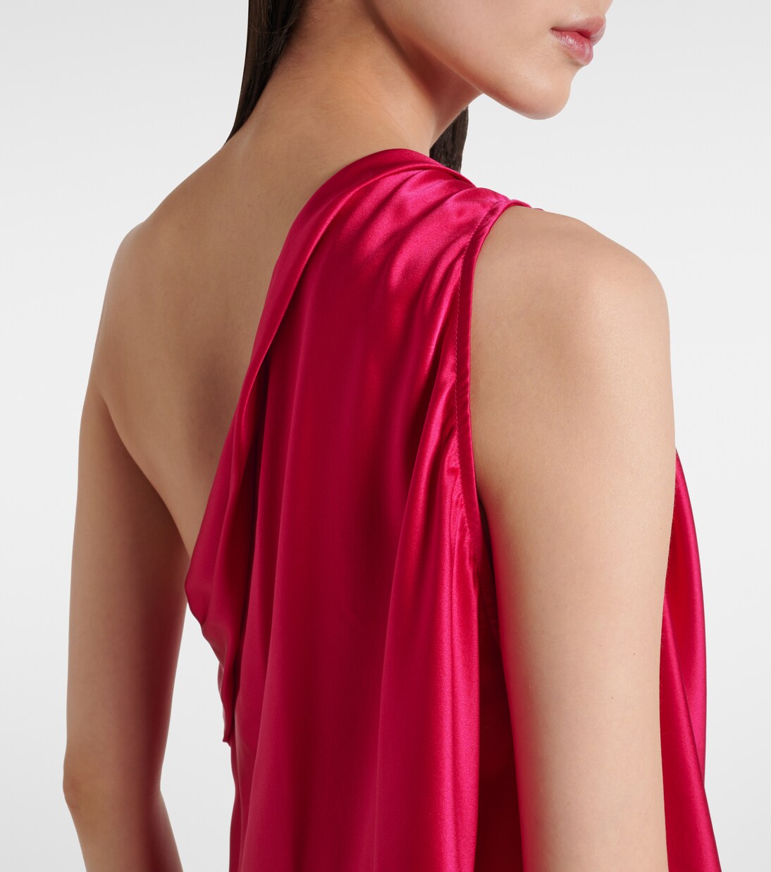 Top monospalla in raso di seta | The Sei