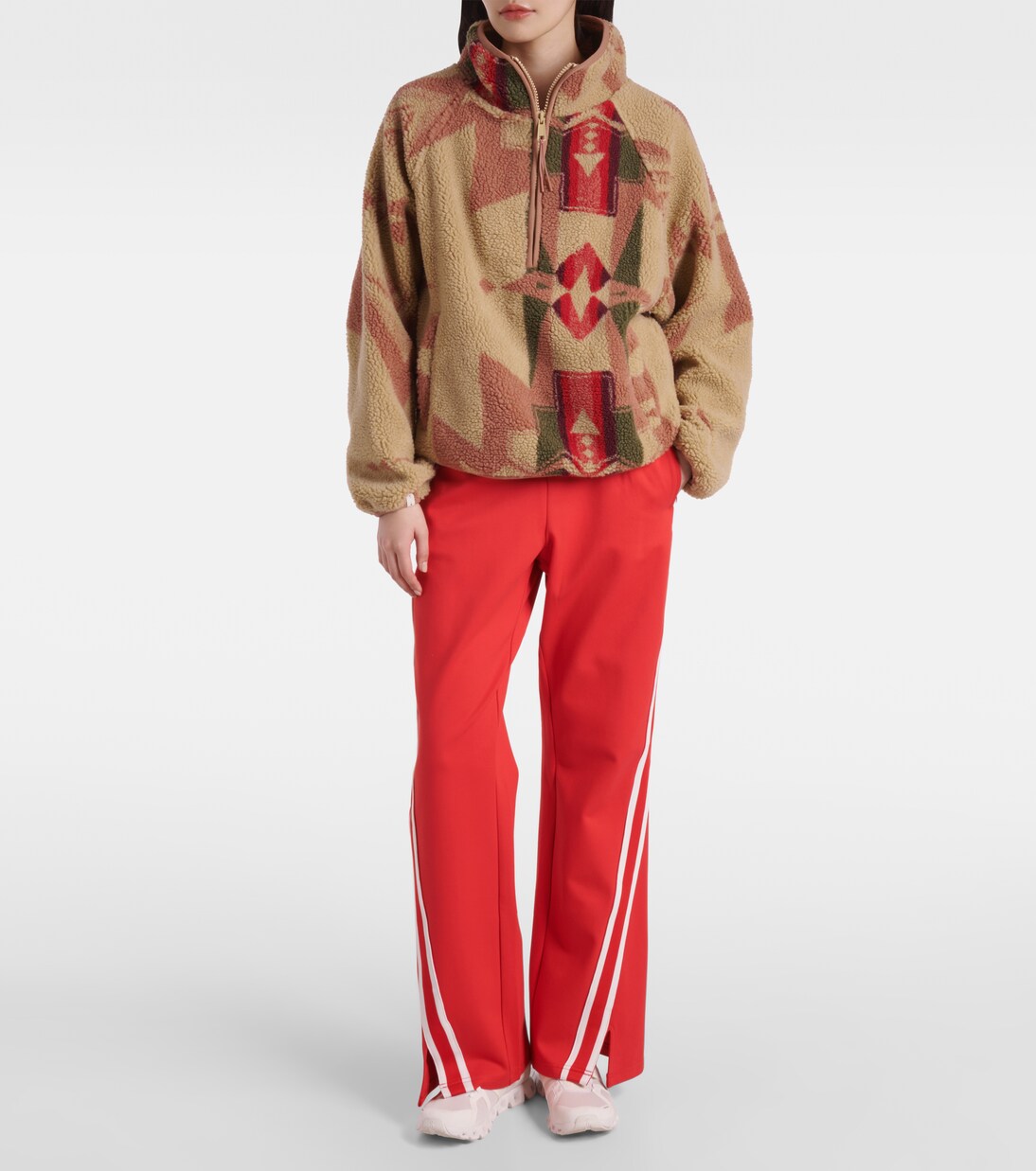 Bedruckter Pullover Harlow aus Fleece | The Upside