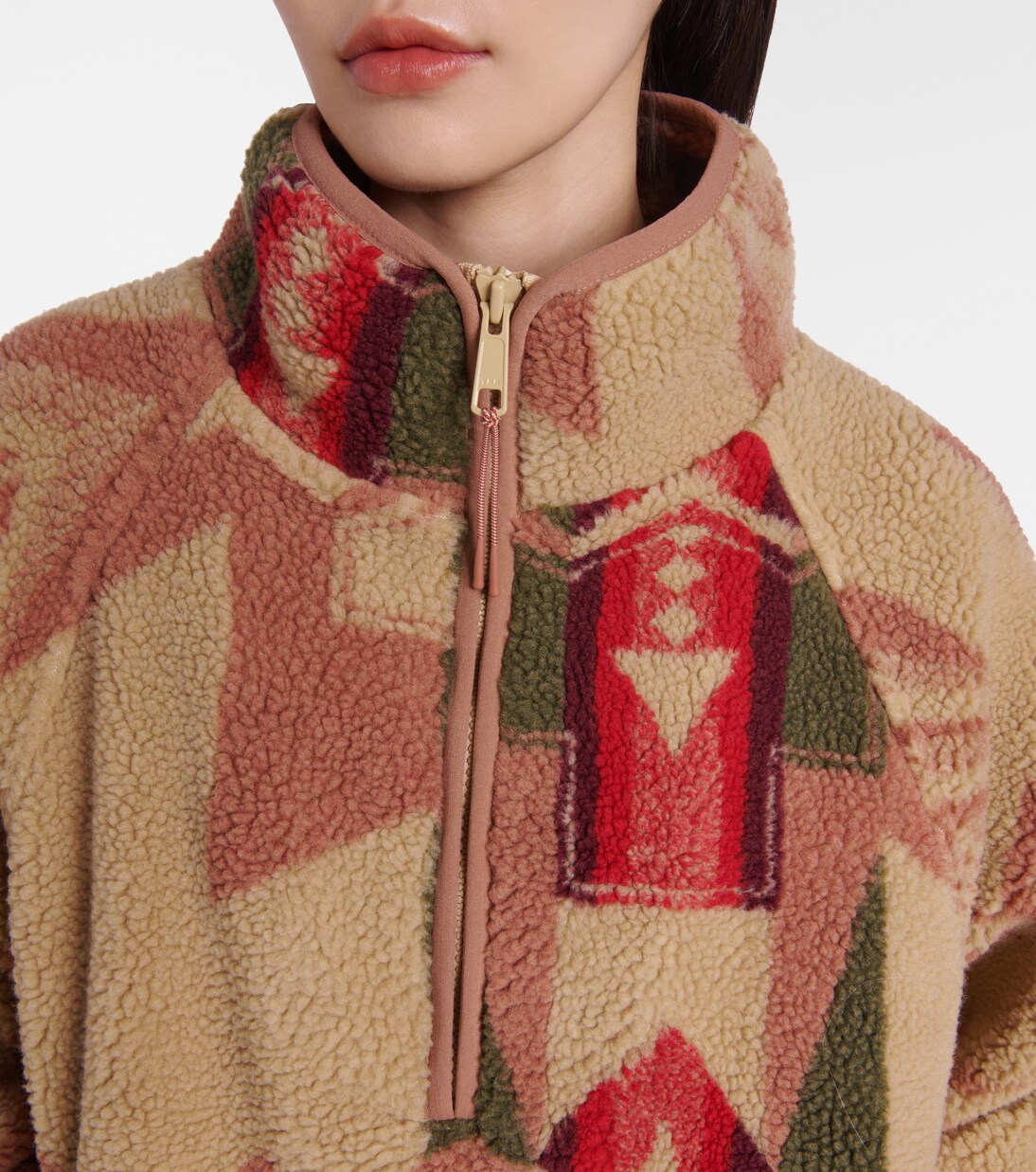 Bedruckter Pullover Harlow aus Fleece | The Upside