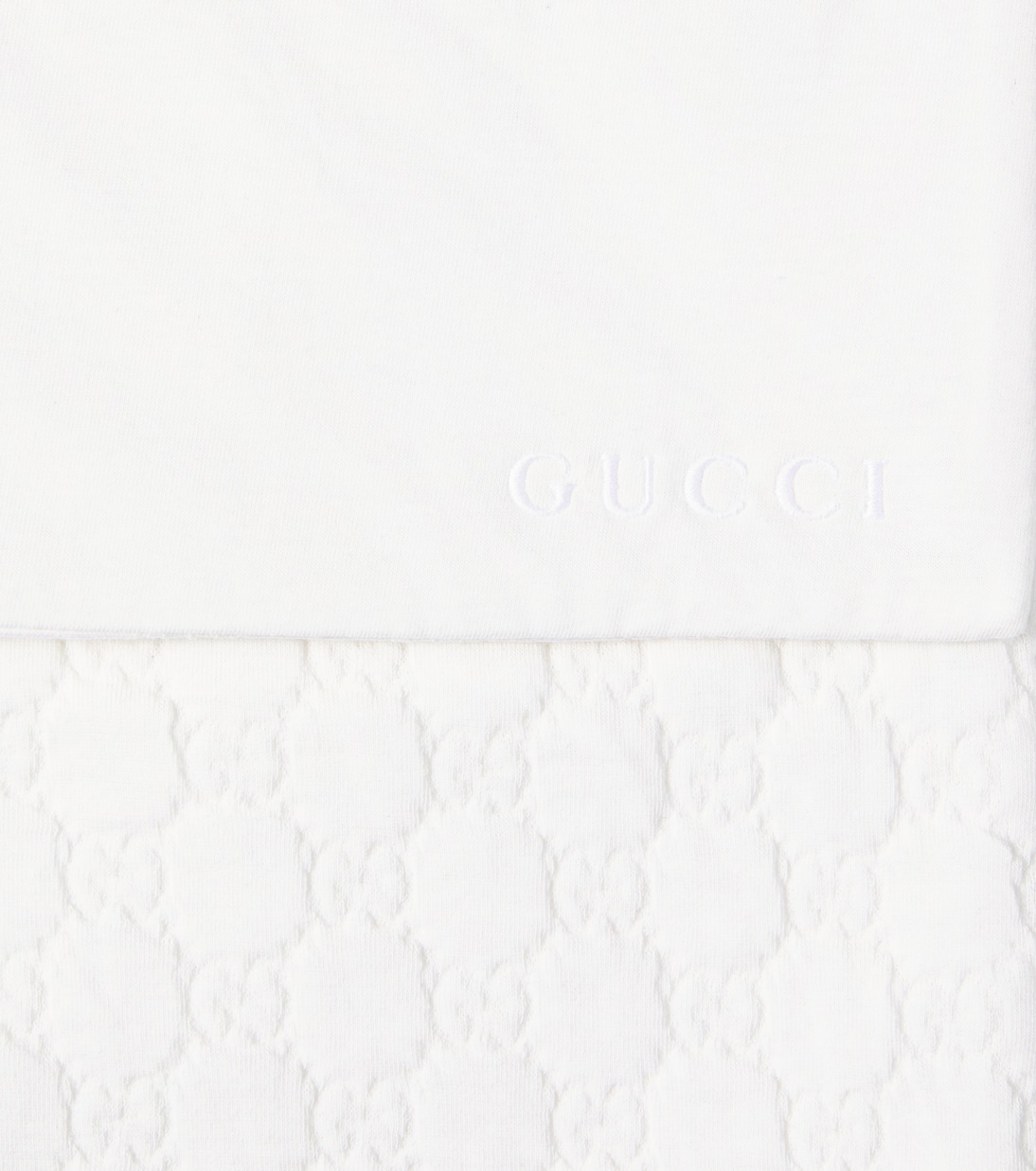 Baby GG padded cotton-blend blanket | Gucci Kids