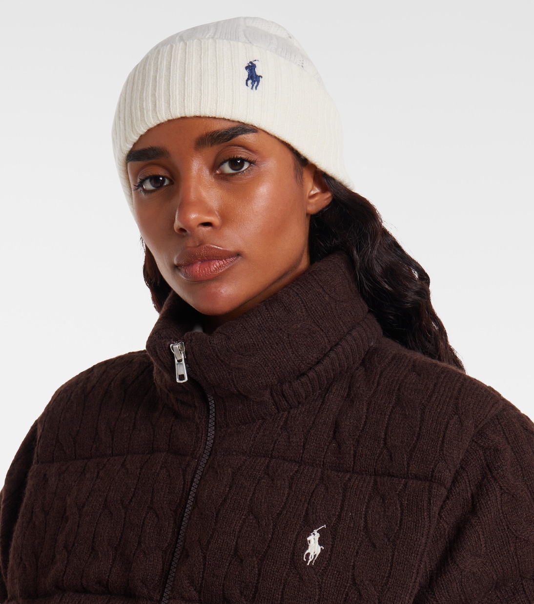 Embroidered wool and cashmere beanie | Polo Ralph Lauren