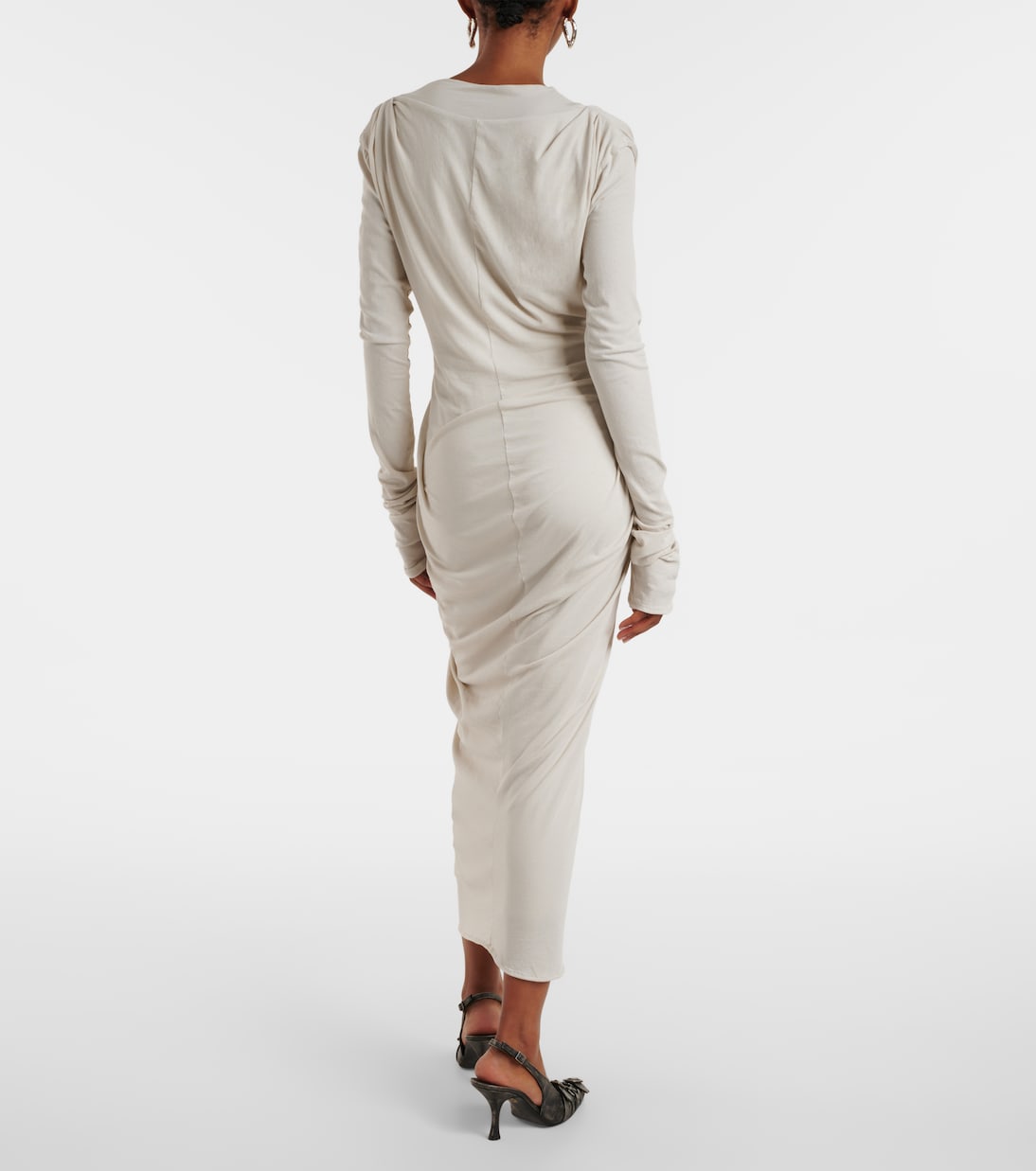 Robe longue en coton mélangé | Entire Studios