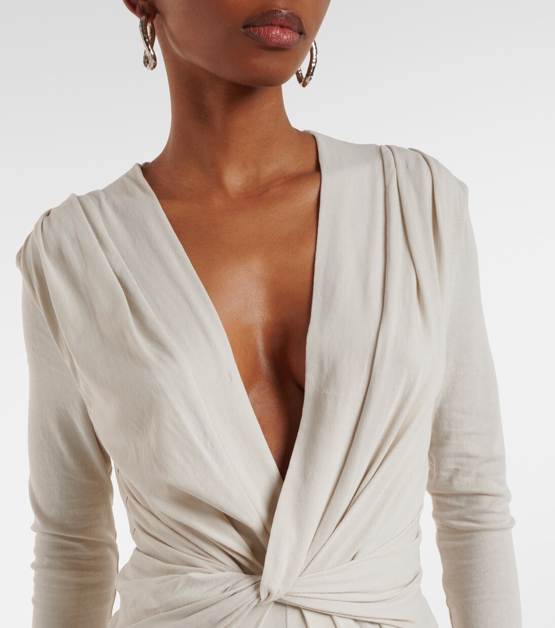 Robe longue en coton mélangé | Entire Studios