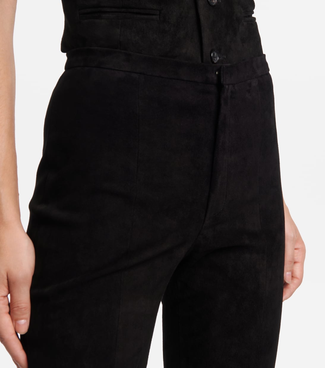 Schlaghose Kam 24 aus Veloursleder | Stouls