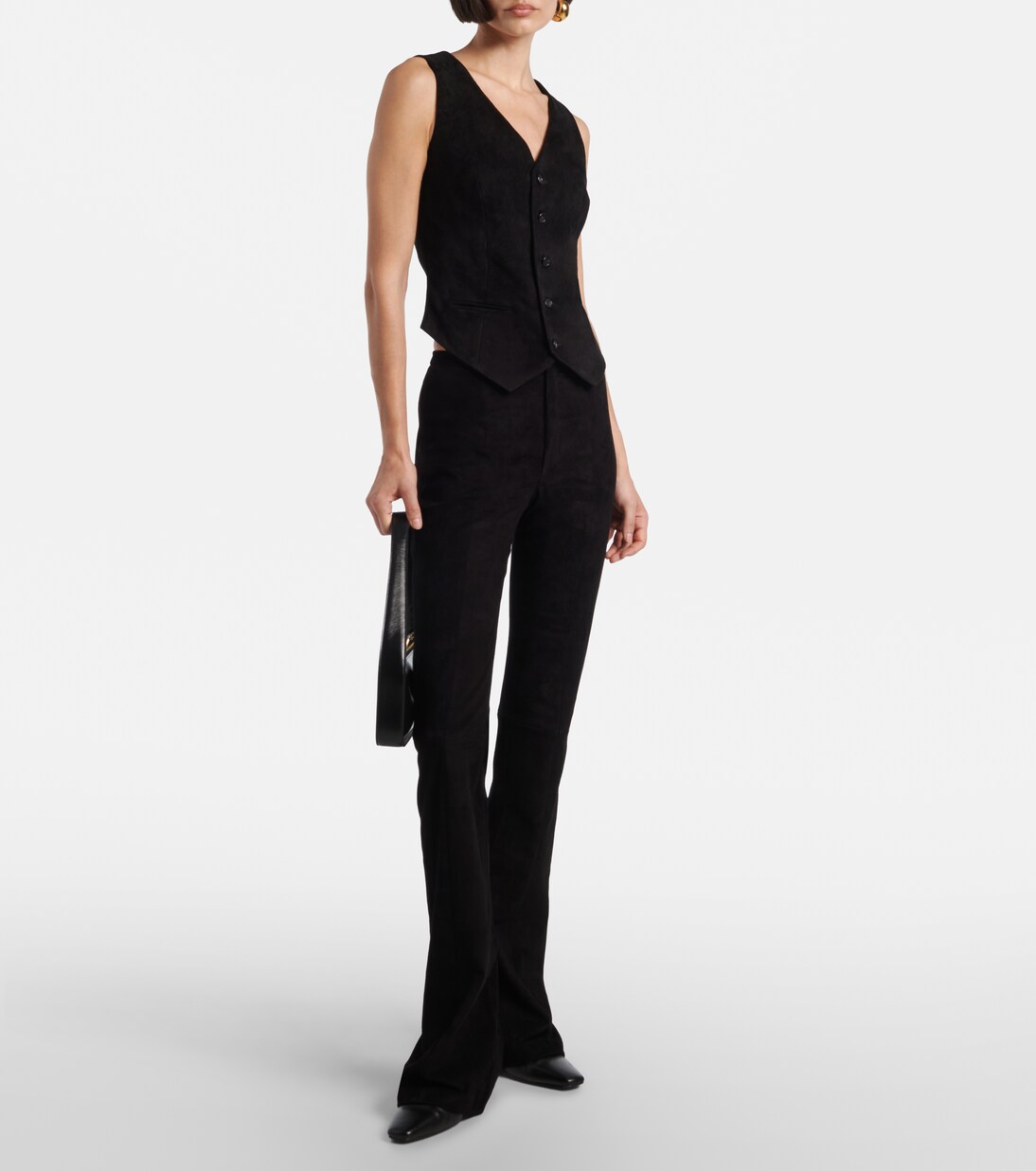 Schlaghose Kam 24 aus Veloursleder | Stouls