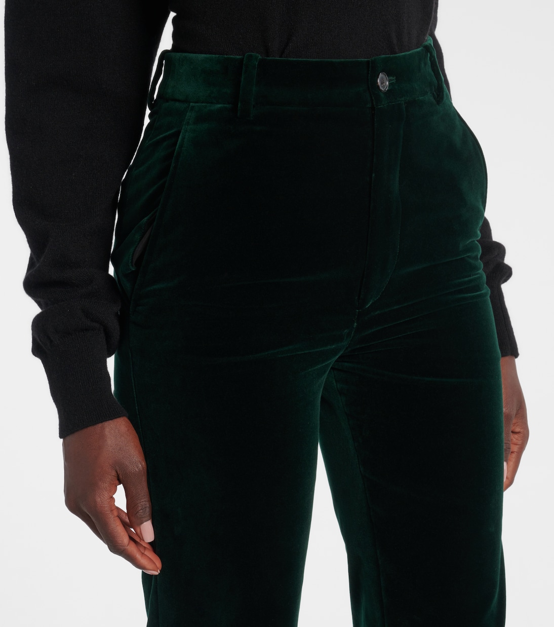 Gerade Hose aus Baumwollsamt | Saint Laurent