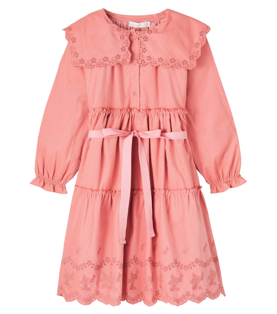 Manola belted embroidered cotton dress | C'era Una Volta