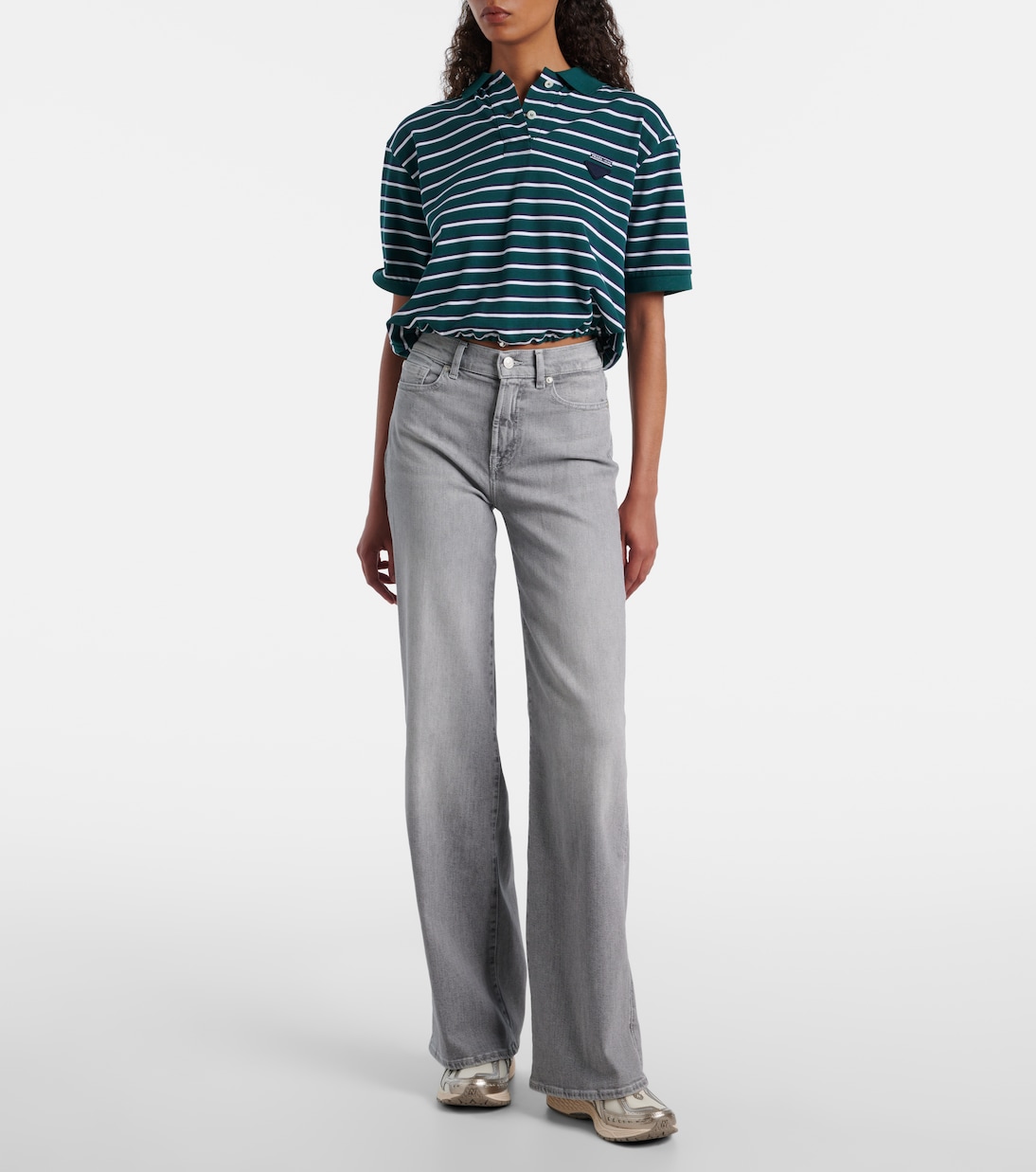 Lotta high-rise wide-leg jeans | 7 For All Mankind