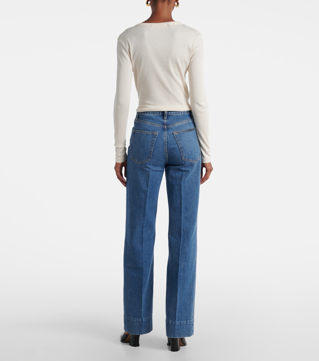 Jeans anchos The Streamline de tiro medio | Frame