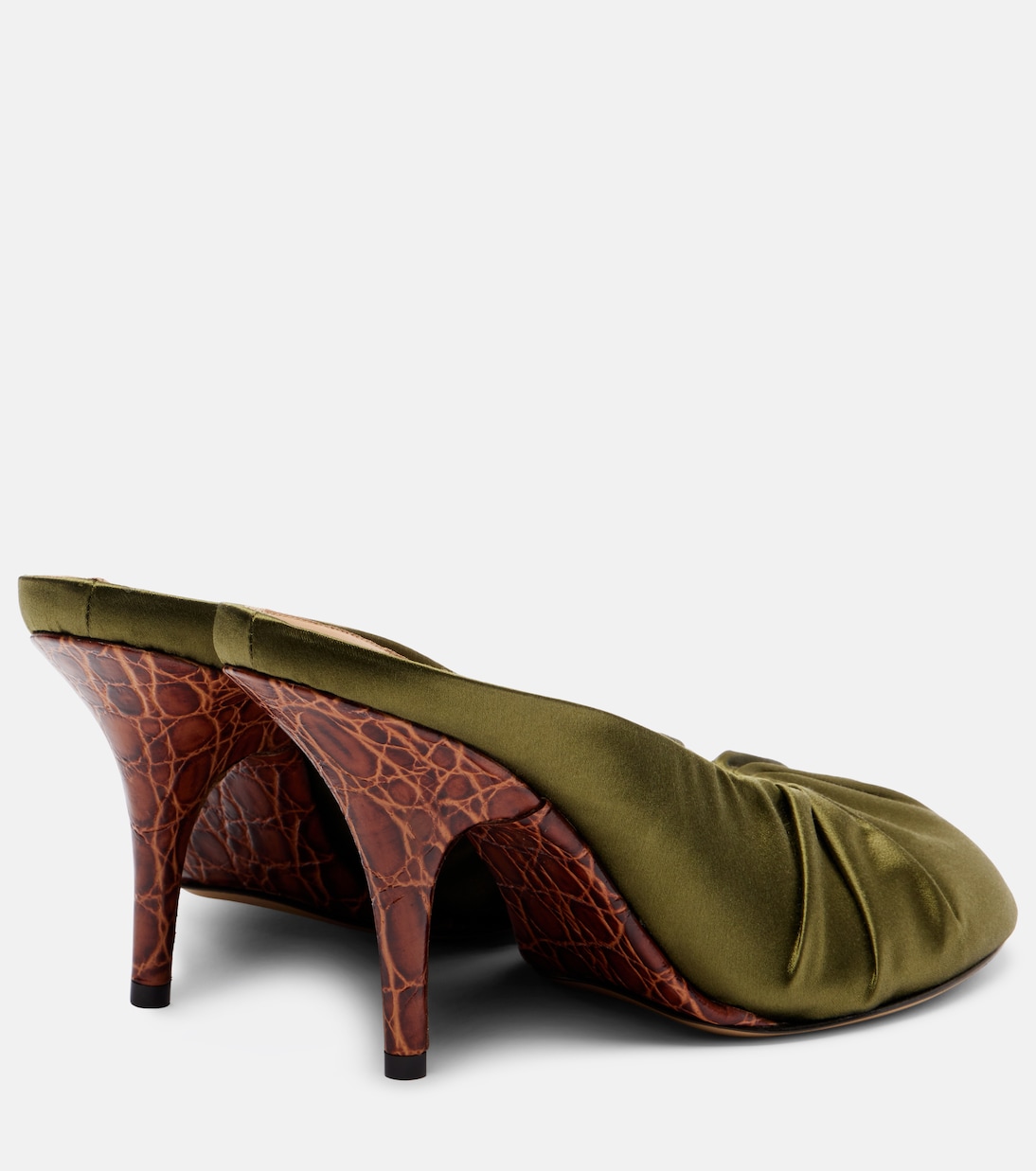 Mules 90 aus Satin | Dries Van Noten