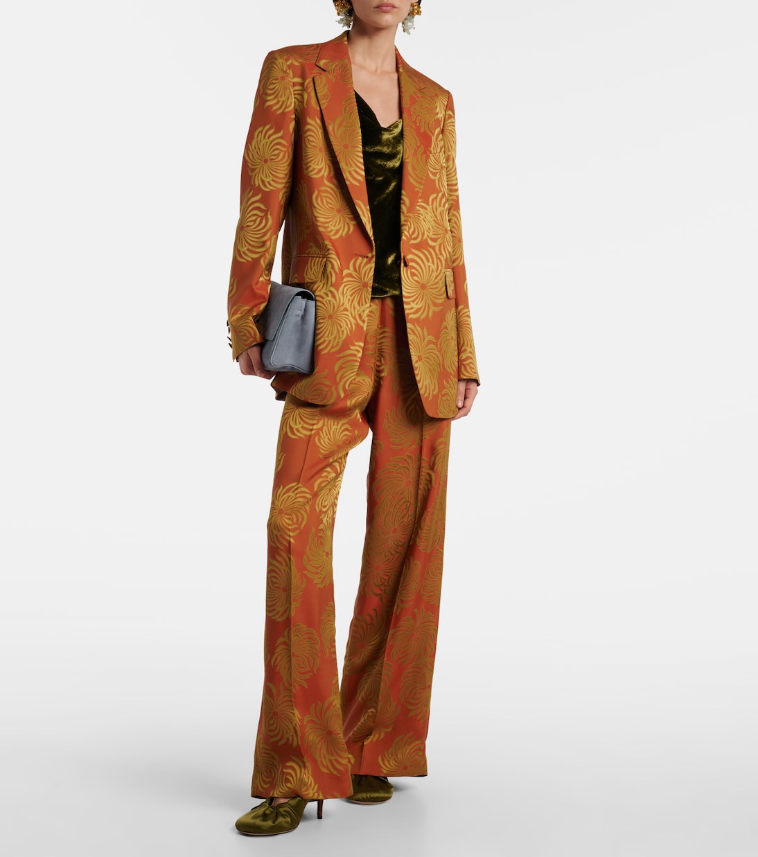 Mules 90 aus Satin | Dries Van Noten