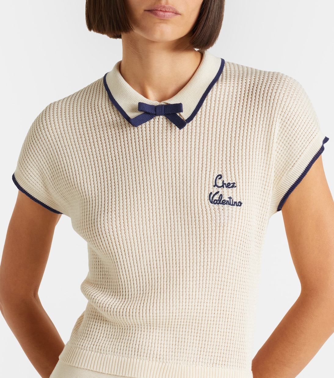 Chez Valentino cotton-blend minidress | Valentino