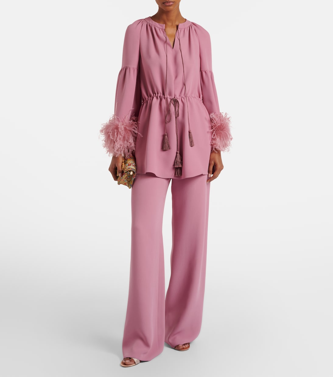 Weite Hose aus Cady Couture | Valentino