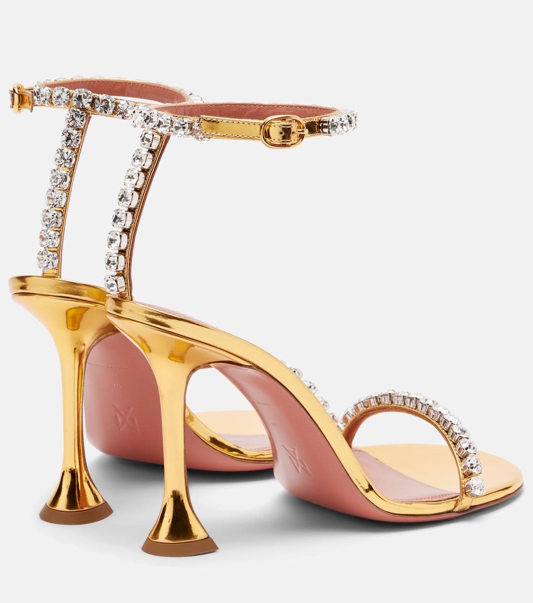 Sandalias Gigi 95 de piel adornadas | Amina Muaddi