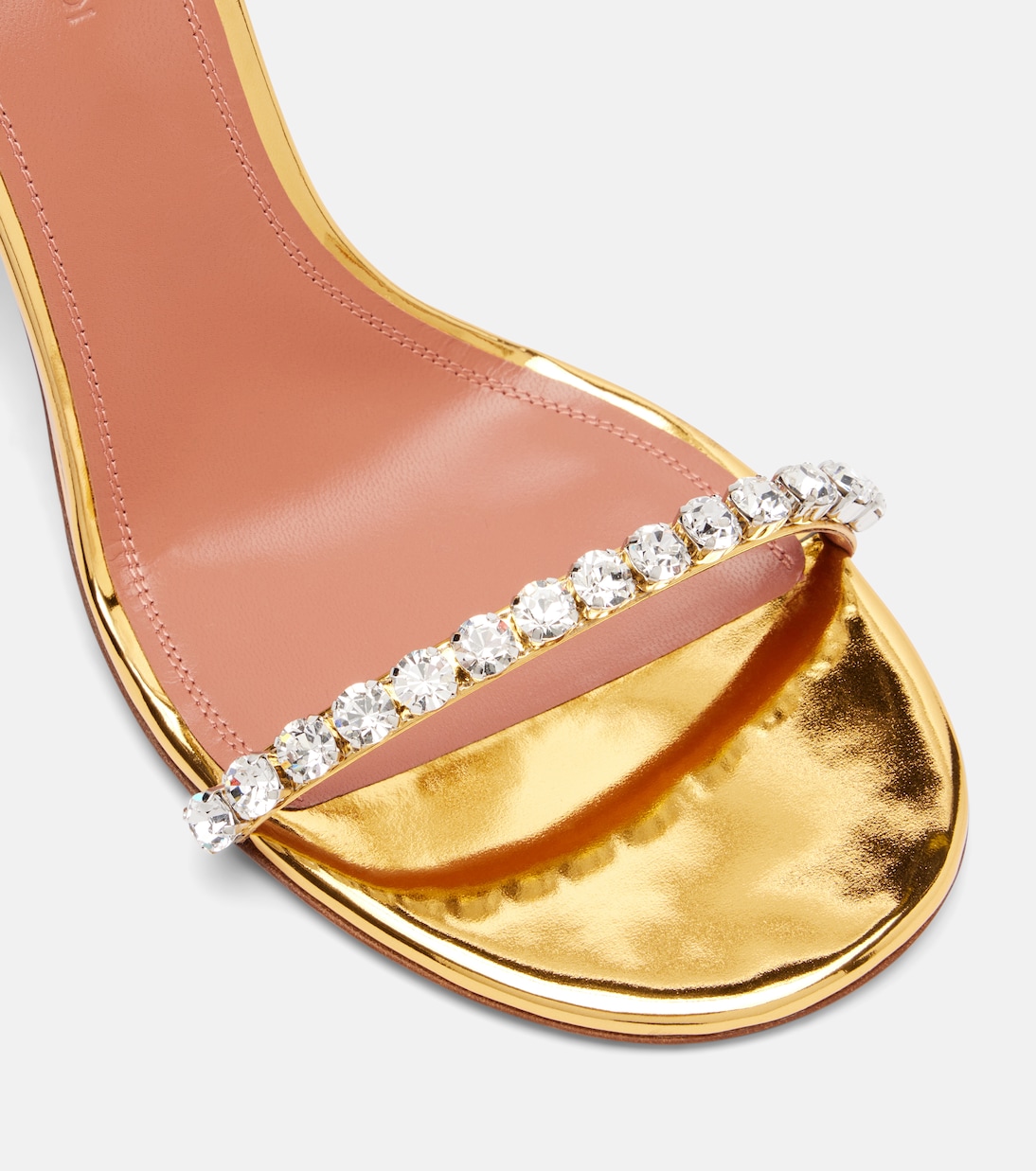 Sandalias Gigi 95 de piel adornadas | Amina Muaddi