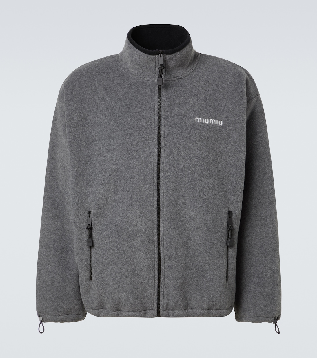 Logo fleece sweatshirt | Miu Miu