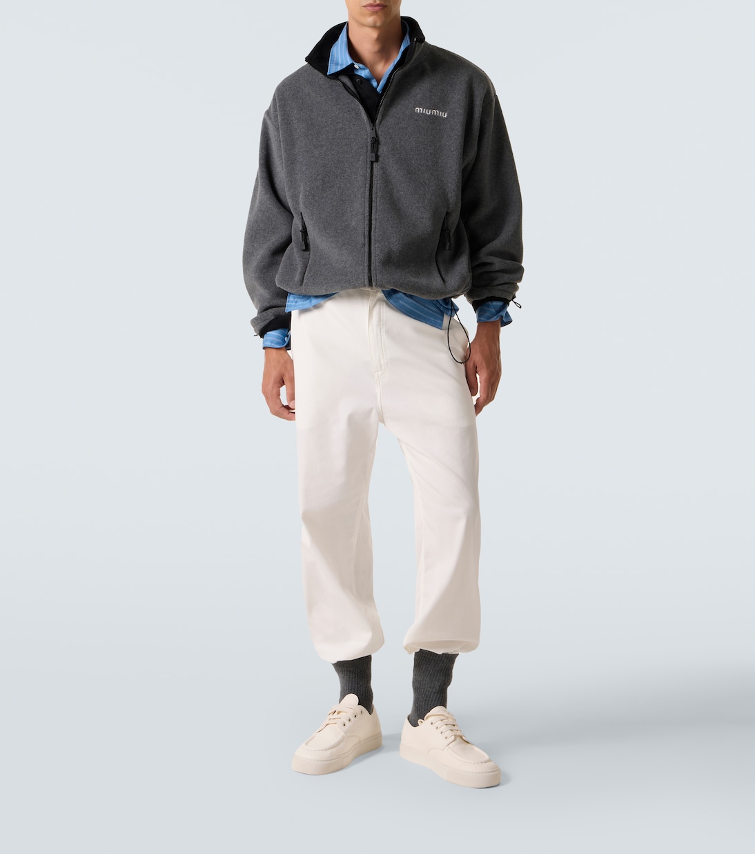 Logo fleece sweatshirt | Miu Miu