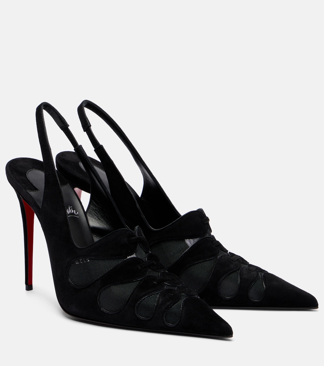 Pumps slingback Circus Max in suede e mesh | Christian Louboutin