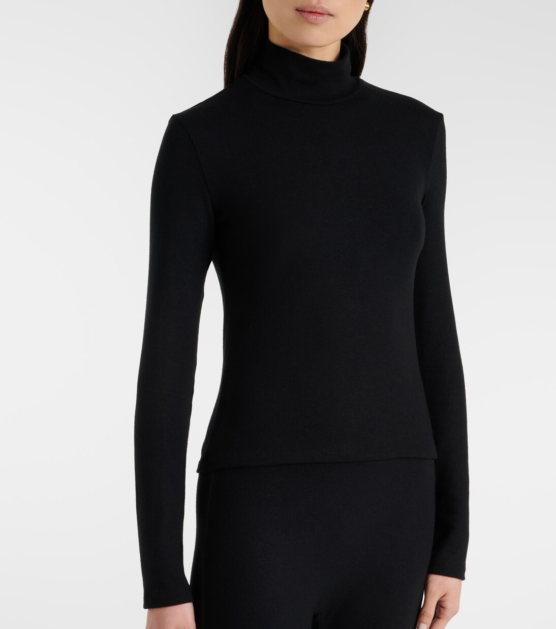 Lauren turtleneck jersey top | Leset