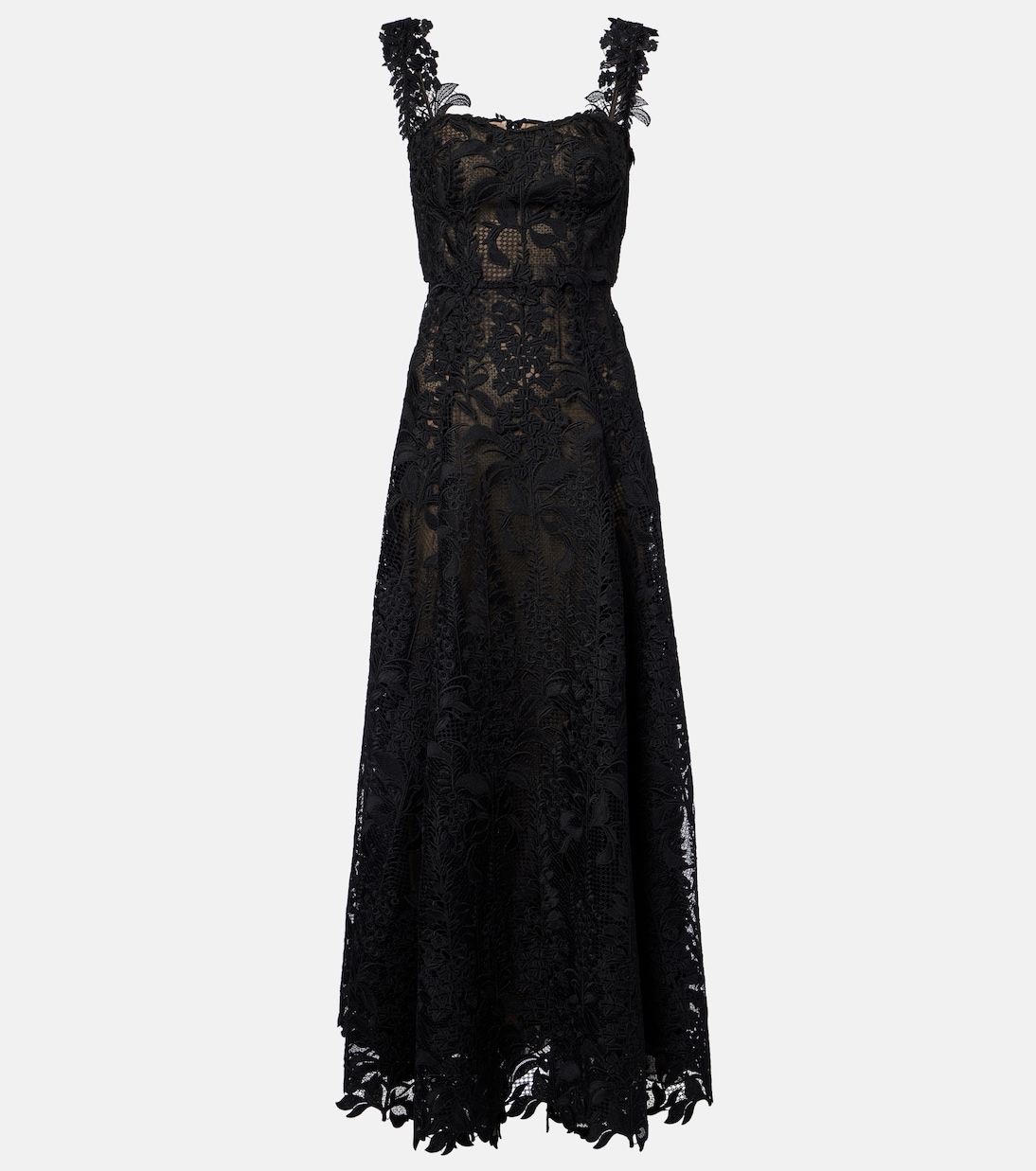 Guipure lace bustier gown | Oscar de la Renta
